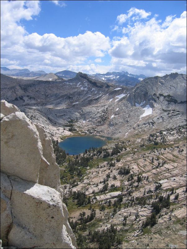 2005-09-09 Cathedral Peak (13) Budd Lake in distance Lyell Maclure